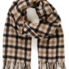 Part Two Kitha Scarf, sort/beige