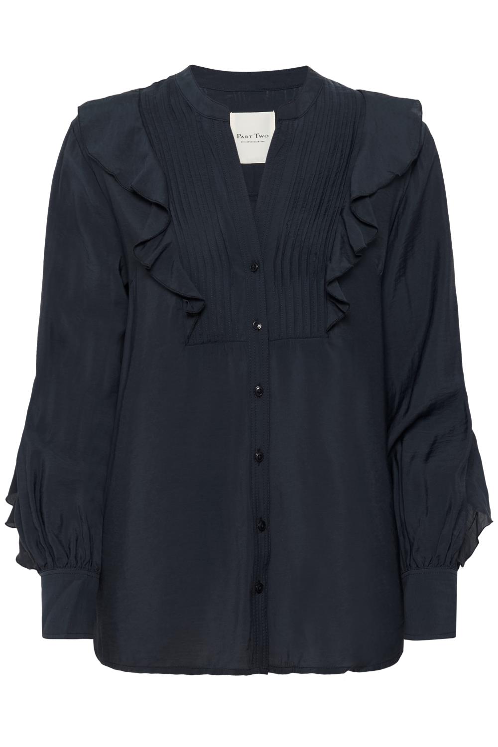 Part Two Stefani Shirt, marineblå