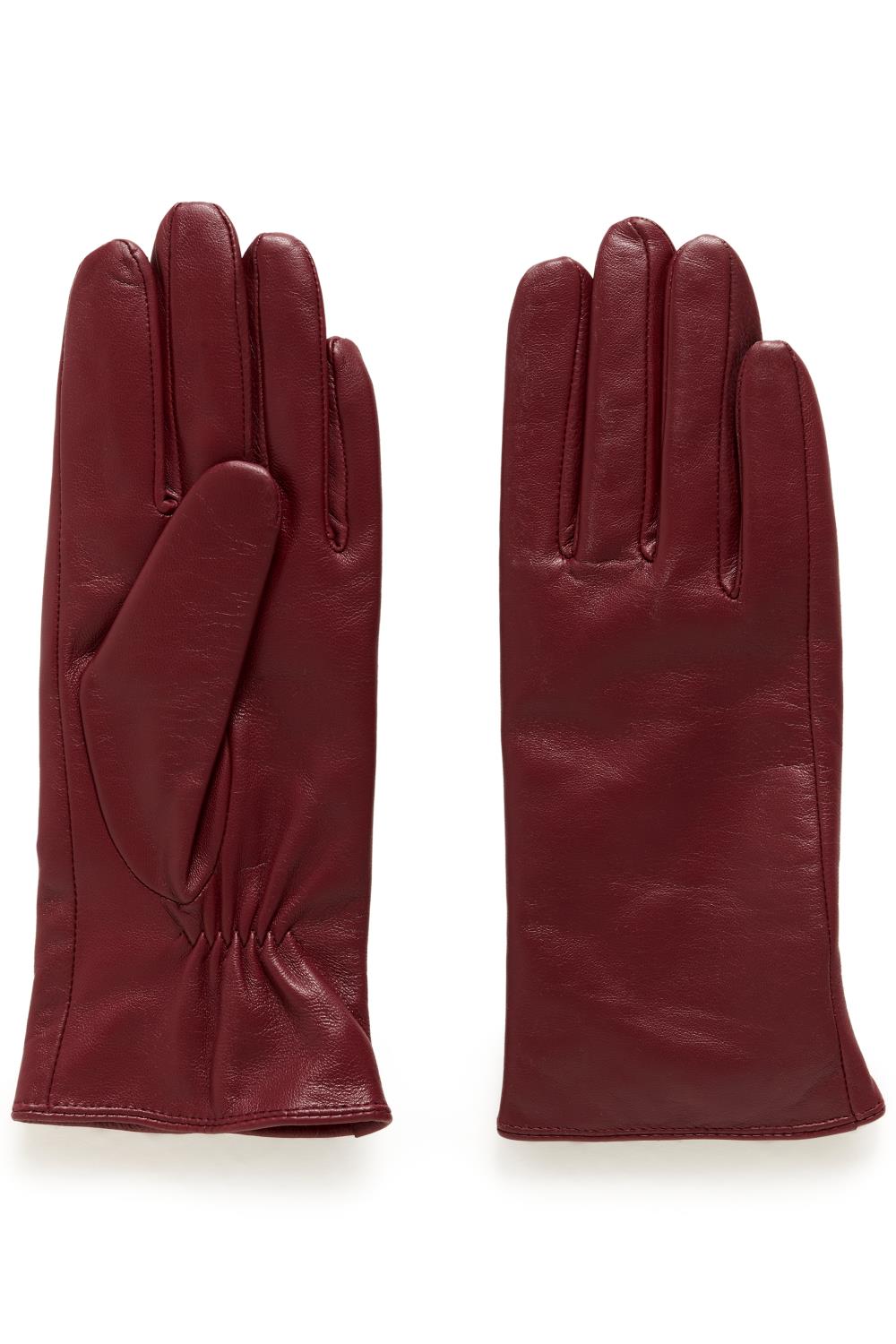 Part Two Carrin Gloves, skinnhansker, burgunder