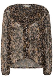 Part Two Sanaz Blouse, sort blomstret