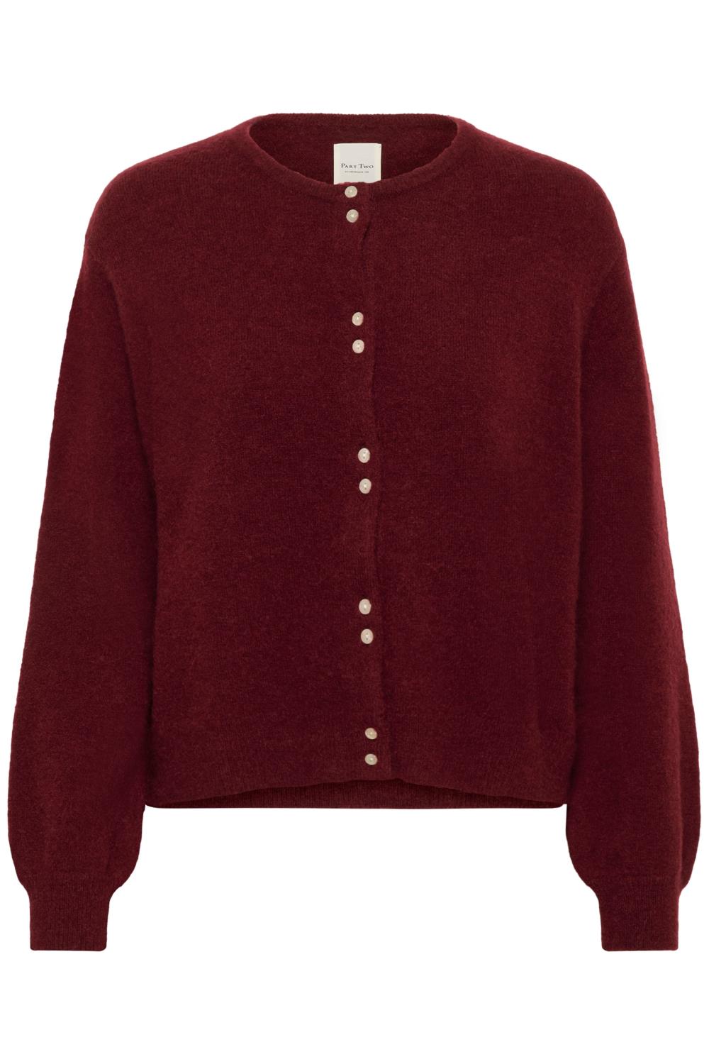 Part Two Ninell Cardigan, burgunder