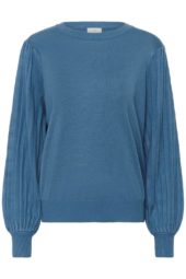 Kaffe KAlone Knit Pullover, blå
