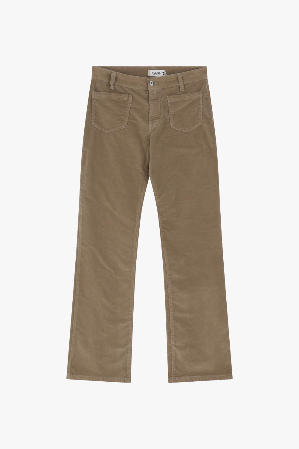 Please New Fine Velour, lys brun