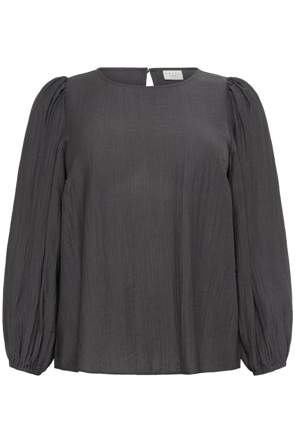 Kaffe Curve KCviva Blouse, mørk grå