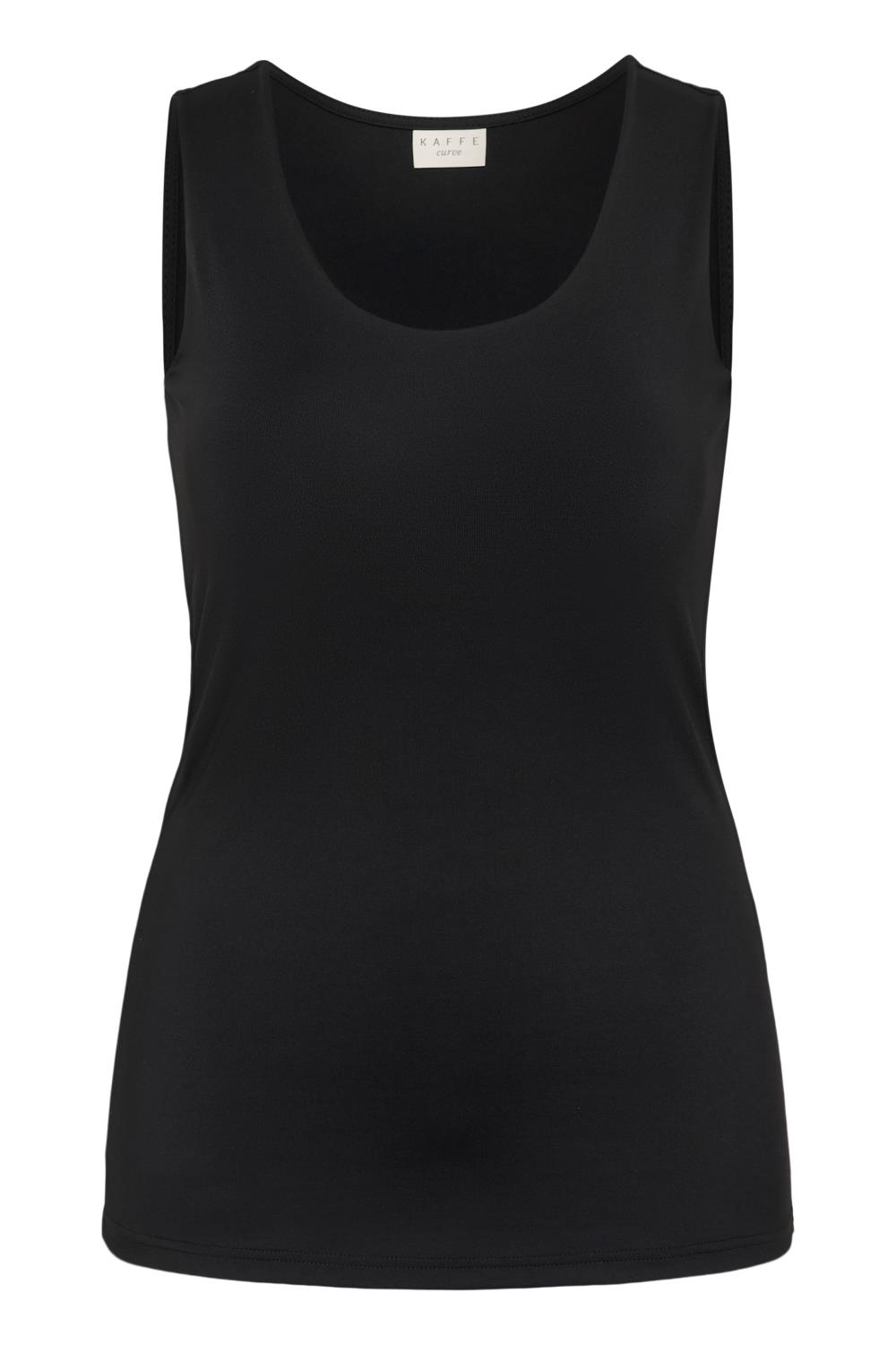 Kaffe Curve KCerina Jersey Top, sort