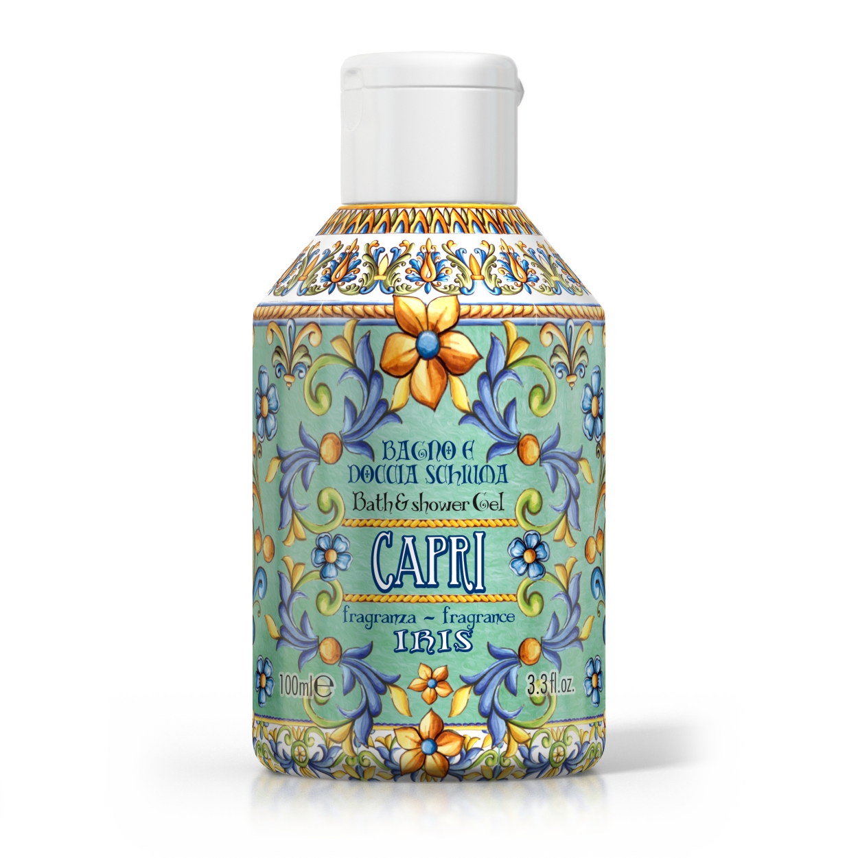 Rudy - Maioliche - mini såpe, Iris of Capri