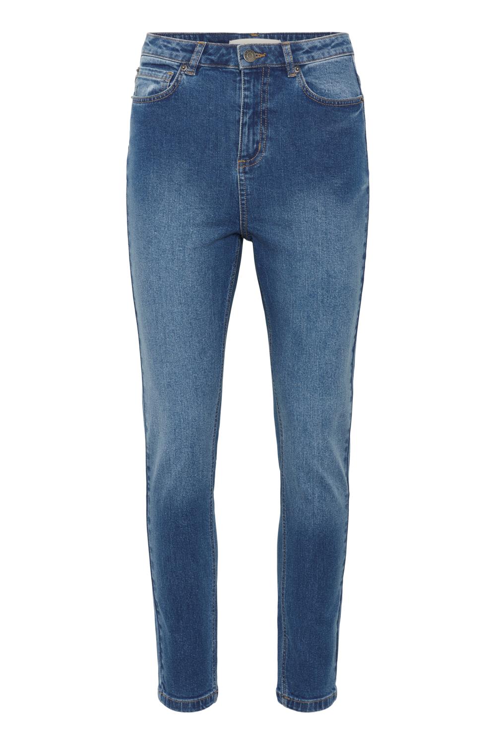 Kaffe Kawillow HW slim fit jeans, denimblå