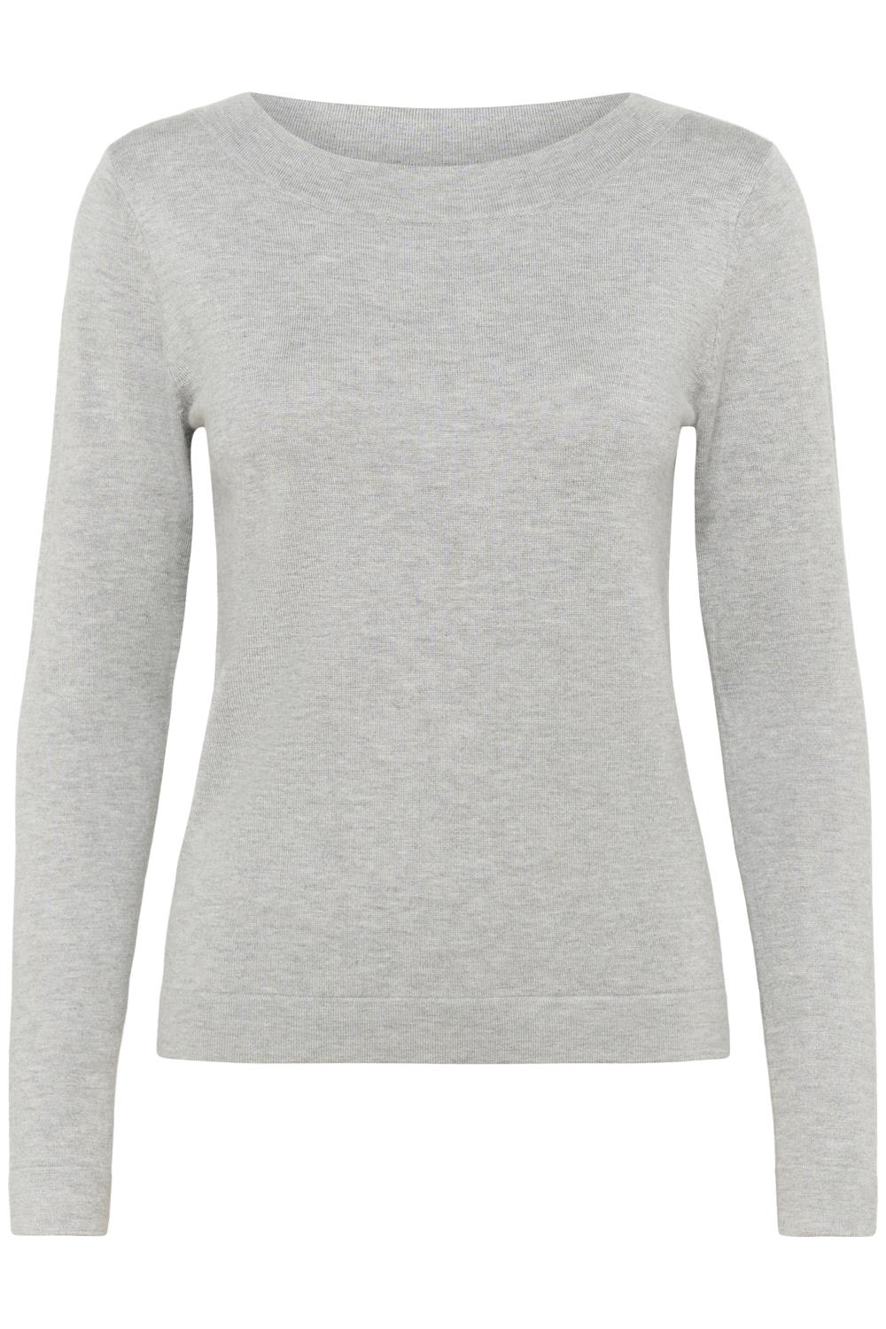 Kaffe KAlizza Knit Pullover, grå
