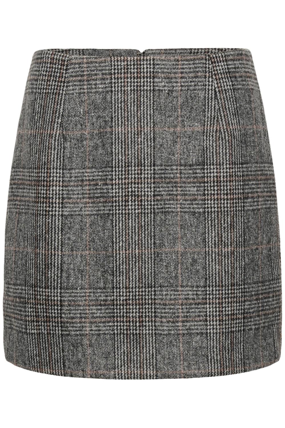 Kaffe KAvivian Pencil Skirt, grå rutete