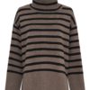 Isay Frigga Rolloneck Pullover, stripet