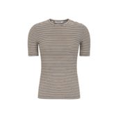 Soft Rebels Fenja Sripe s/s Top, brun