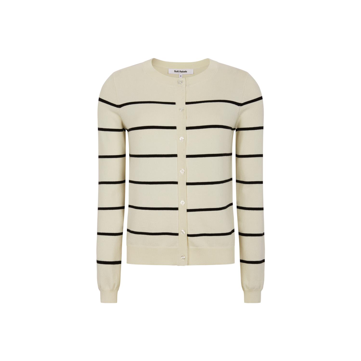 Soft Rebels Marla Cardigan Stripe Knit