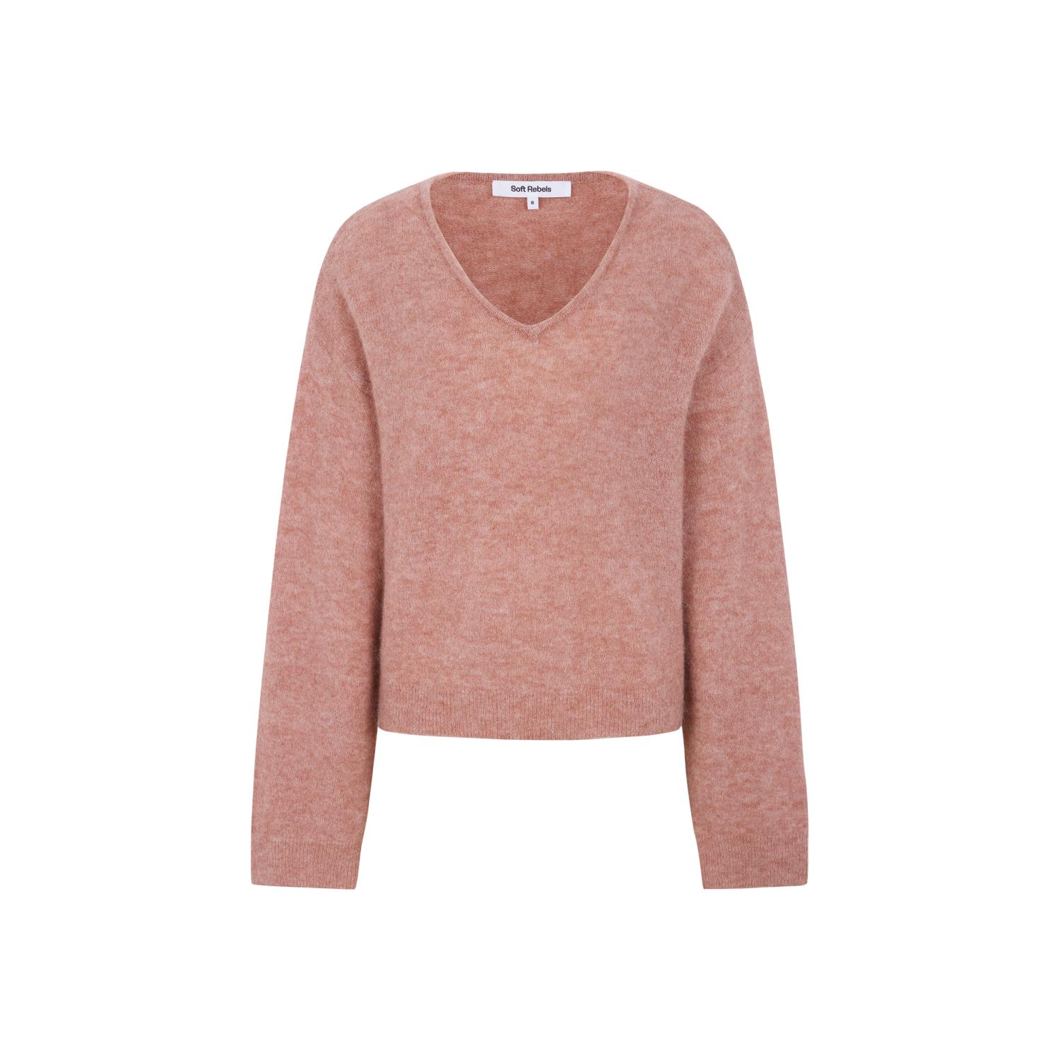 Soft Rebels SRAllison V Knit, rosa