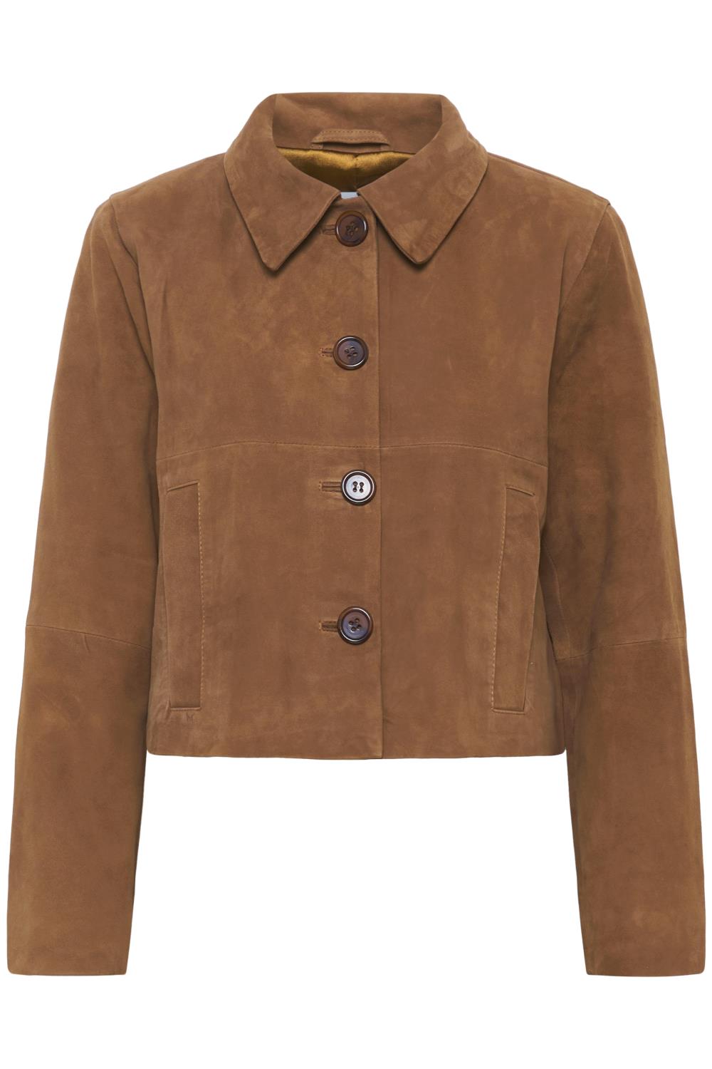 My Essential Wardrobe Petra Suede Jacket, brun