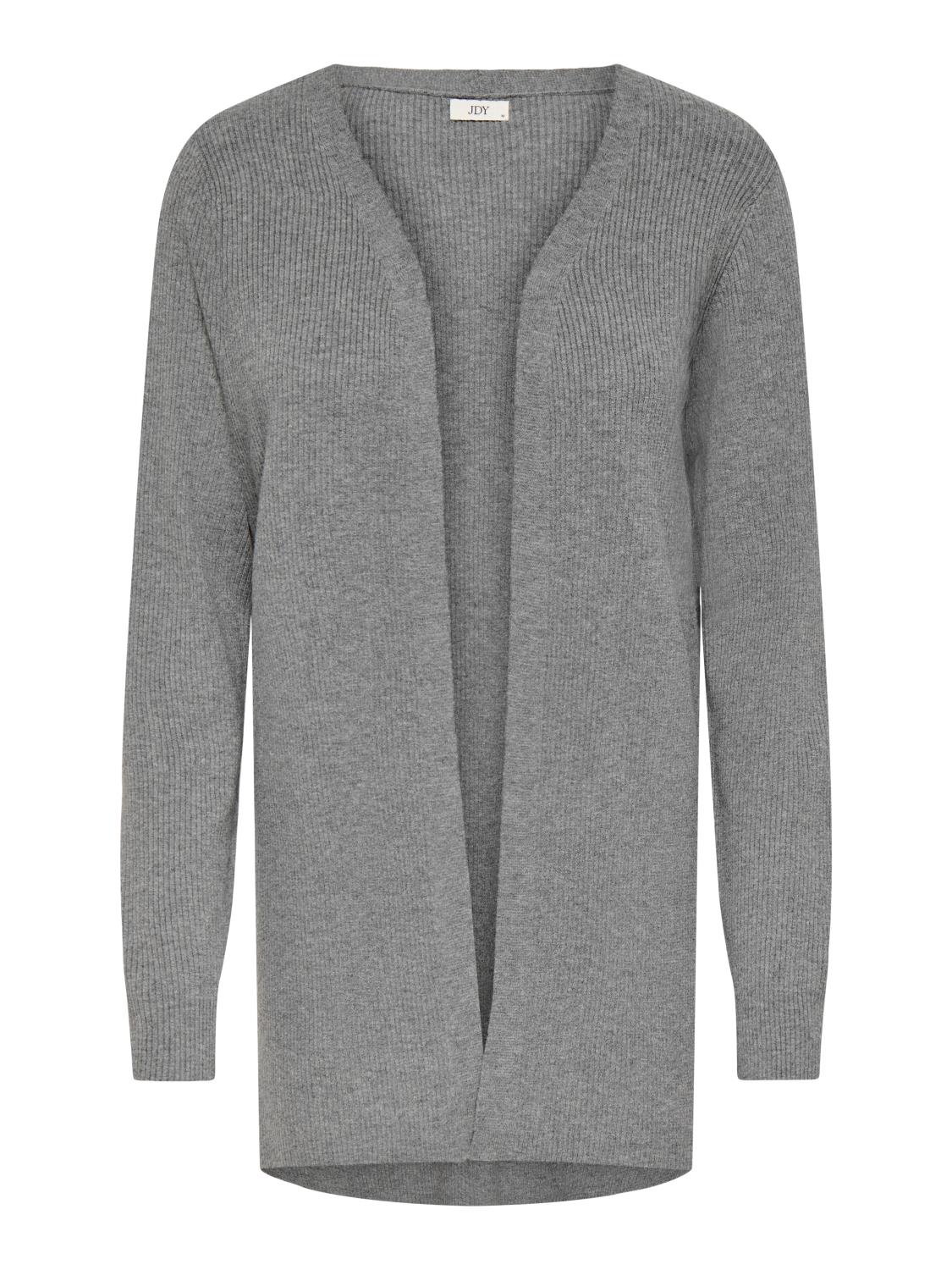 JDY Prime Life L/S open cardigan, grå