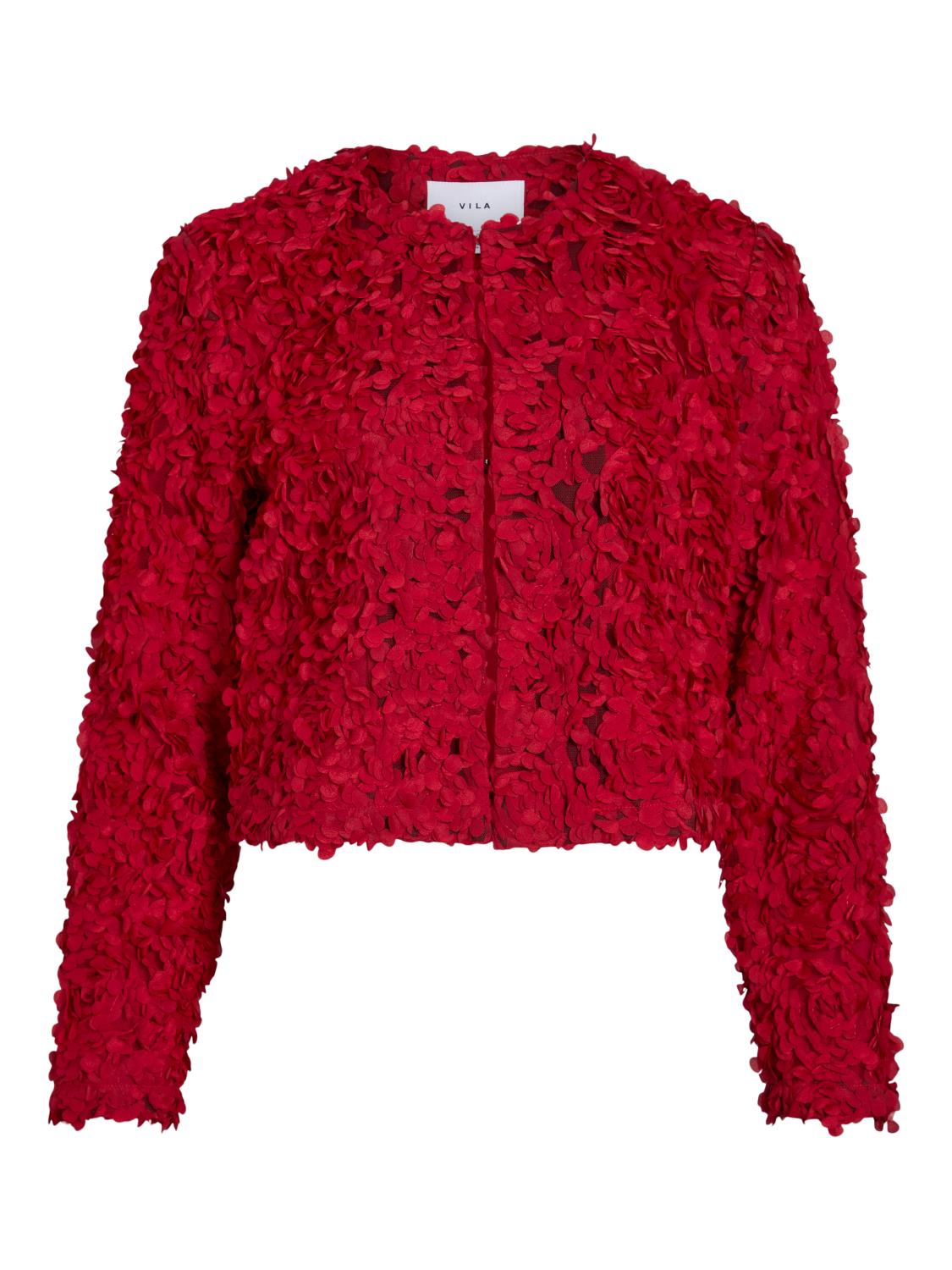 Vila Virosia L/S Cardigan, rød