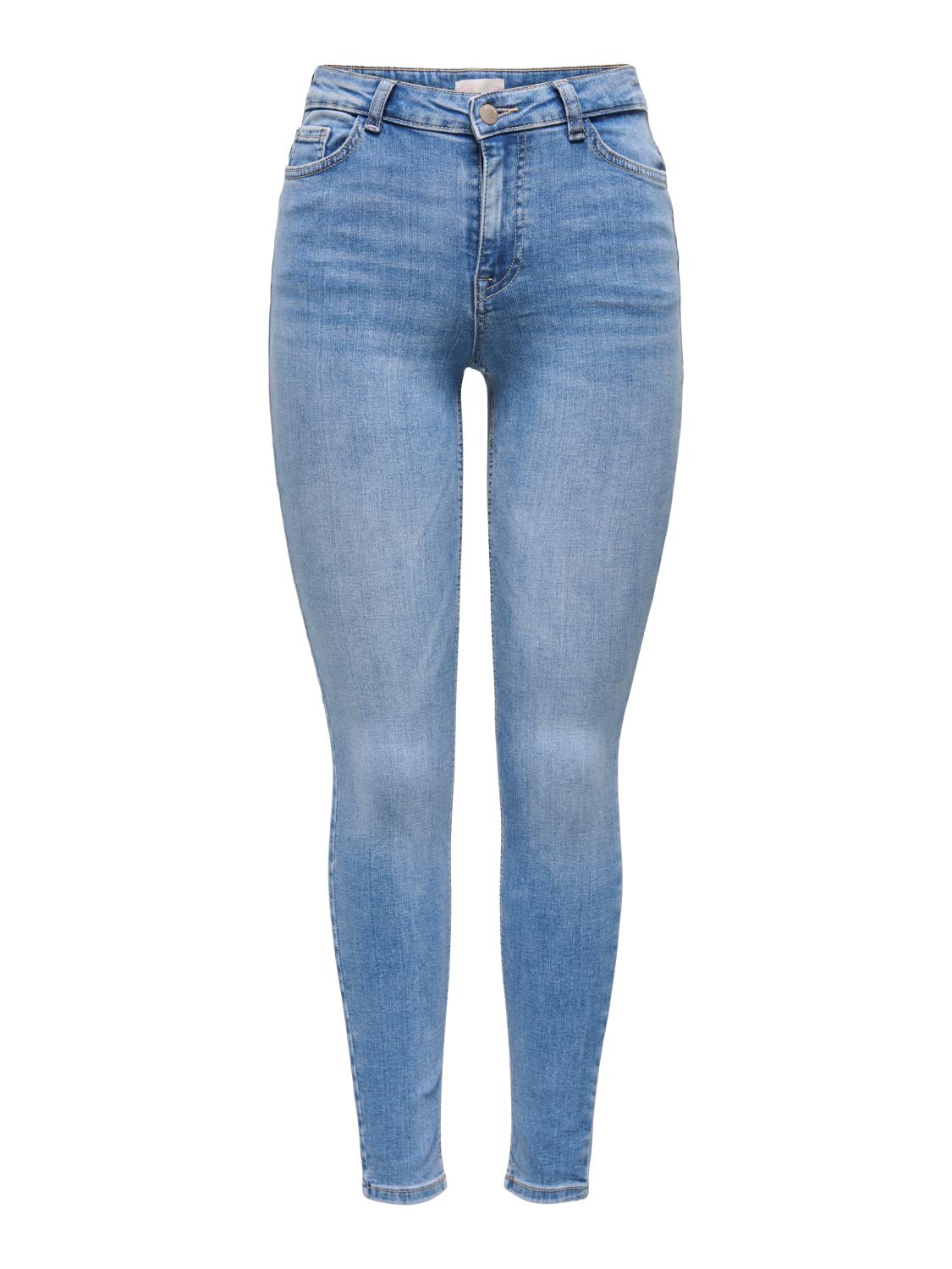 JDY Fina MW skinny ankel jeans, denimblå
