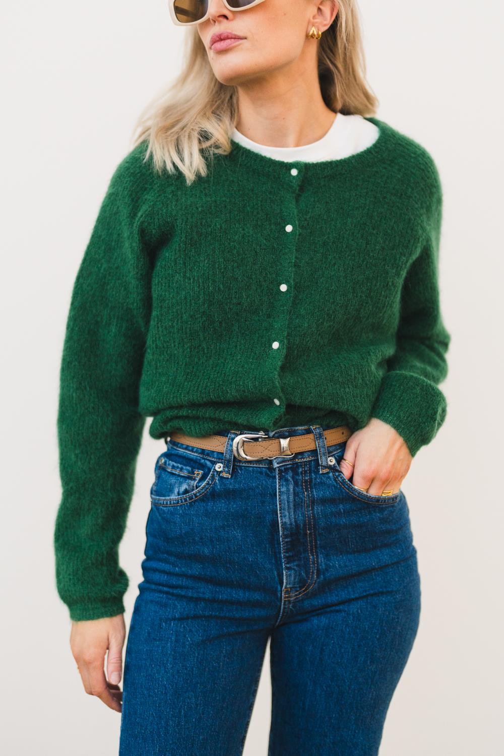 Raus Amalie Cardigan, grønn