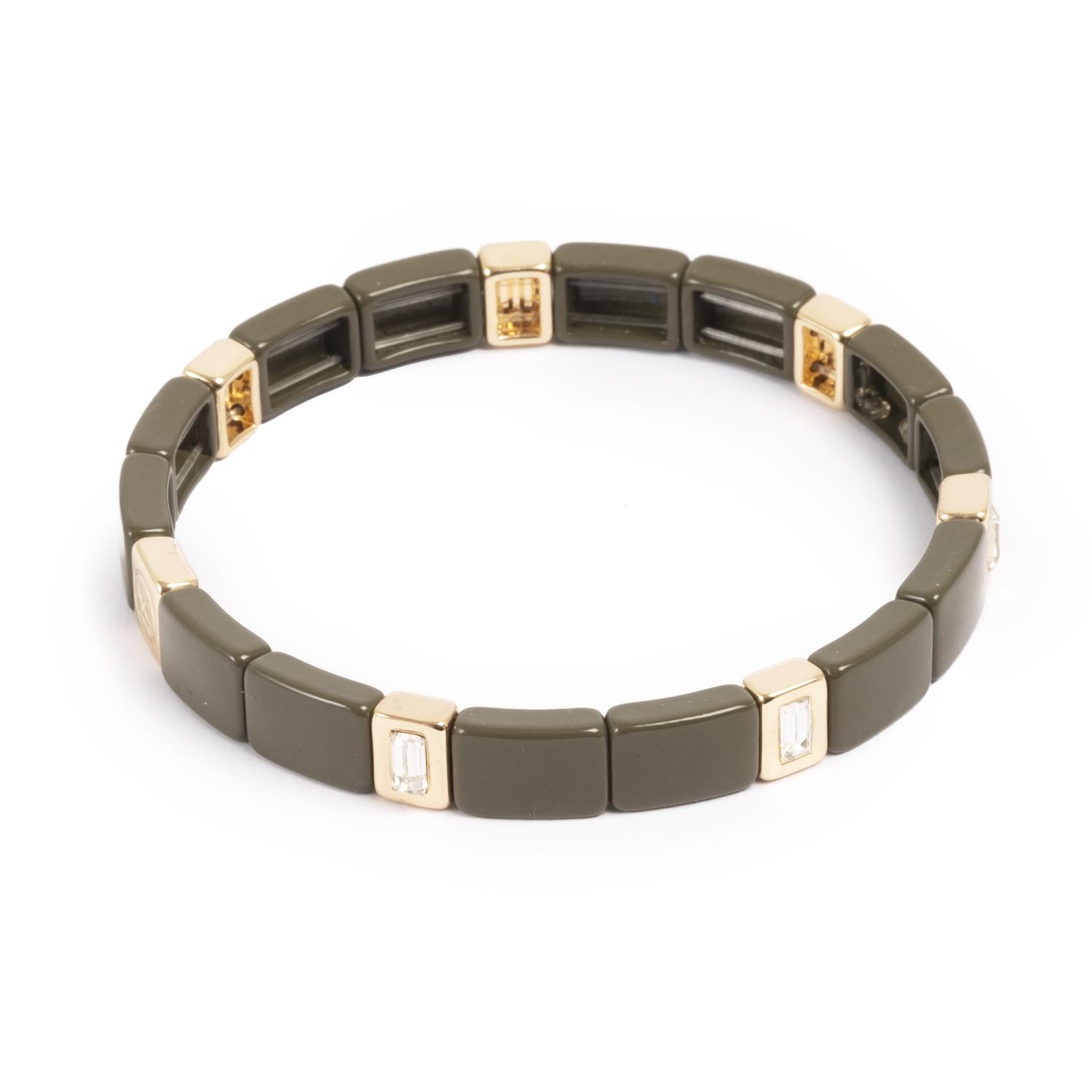 A&C Emaljert armbånd, army