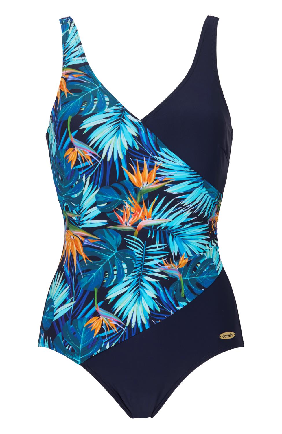 Damella of Sweden Badedrakt, marineblå mønstret
