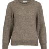 Vila Vilory O-neck Knit, brun melert