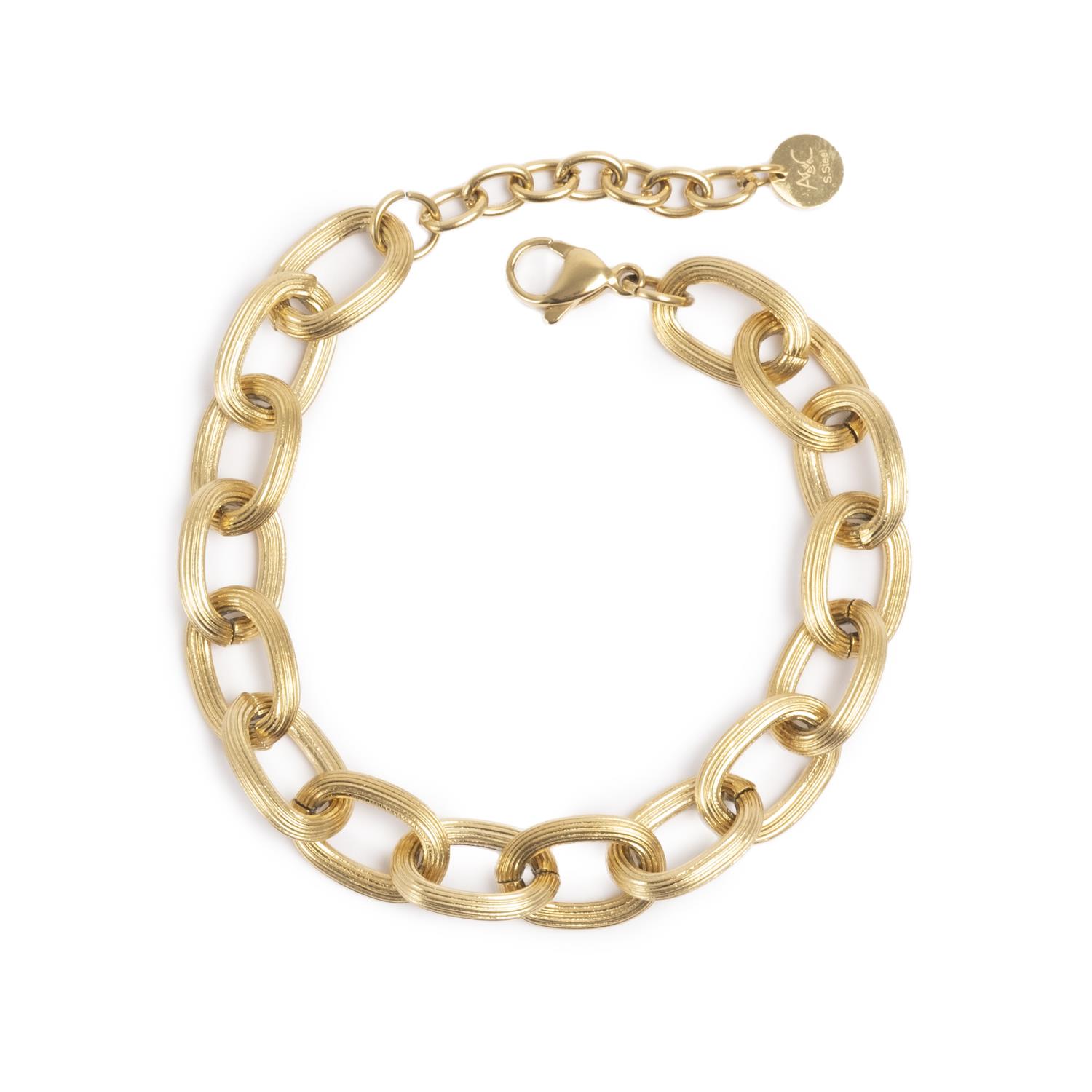 A&C Armbånd, Steen Satin gull