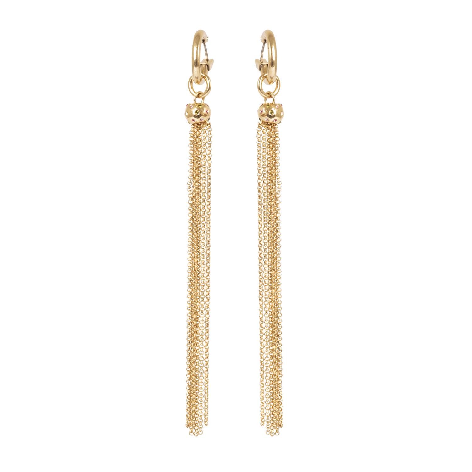 A&C Lange øredobber, Shimmer, gull