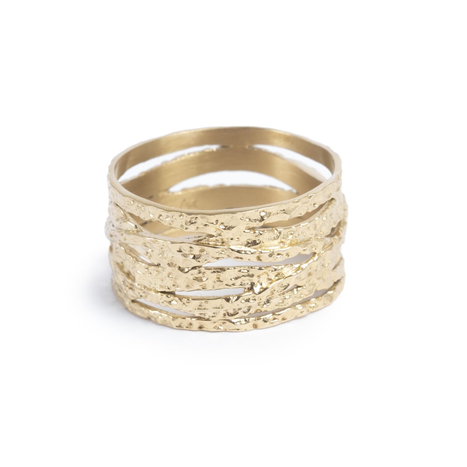 A&C Bred ring, Steel Satin, gull