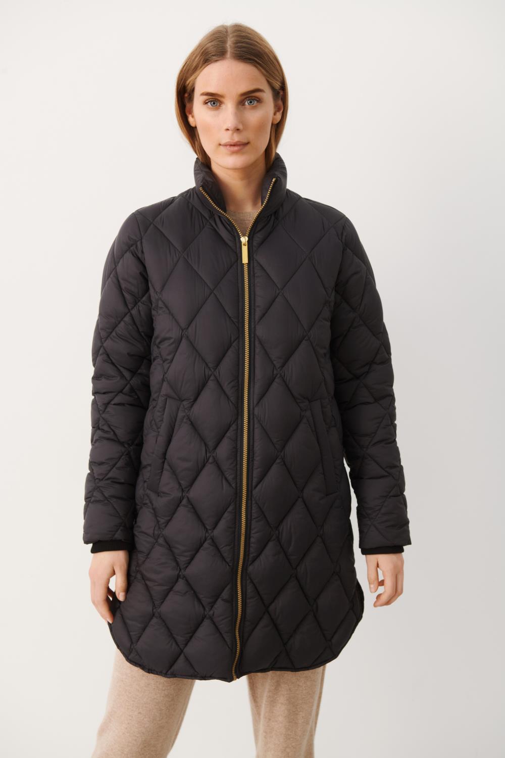 Part Two Olilas OTW, tunn boblejakke, sort