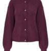 JDY Lumi Life Button Cardigan, burgunder