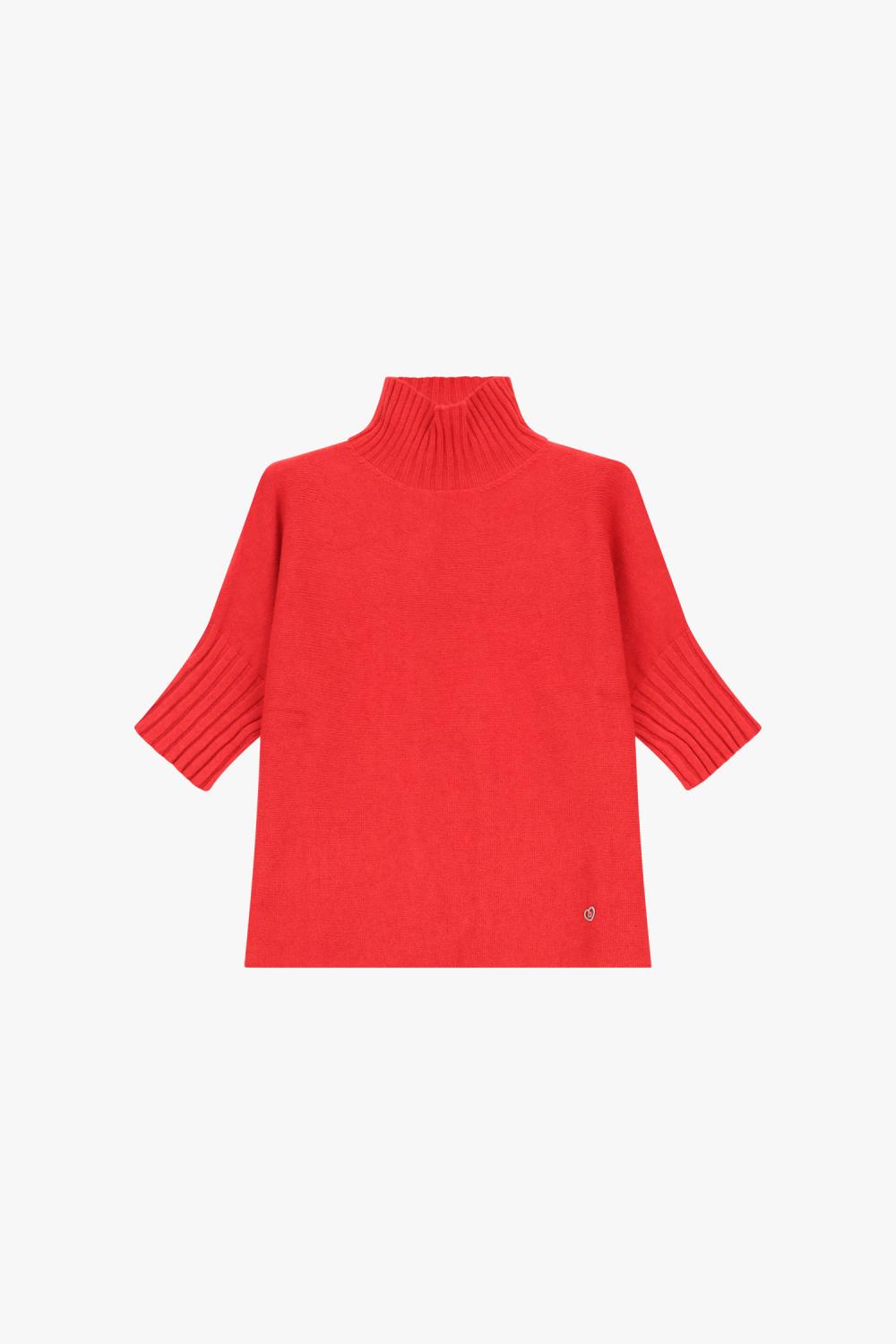 Pleace Turtleneck Sweat, rød