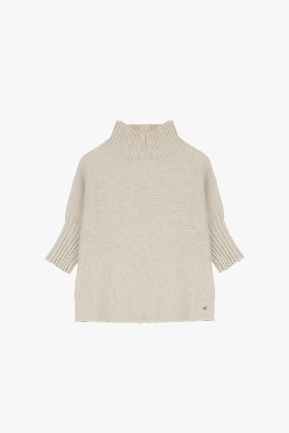 Pleace Turtleneck Sweat, beige