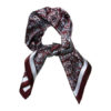 Intex Scandia Skjerf Paisly Silke, vinrød