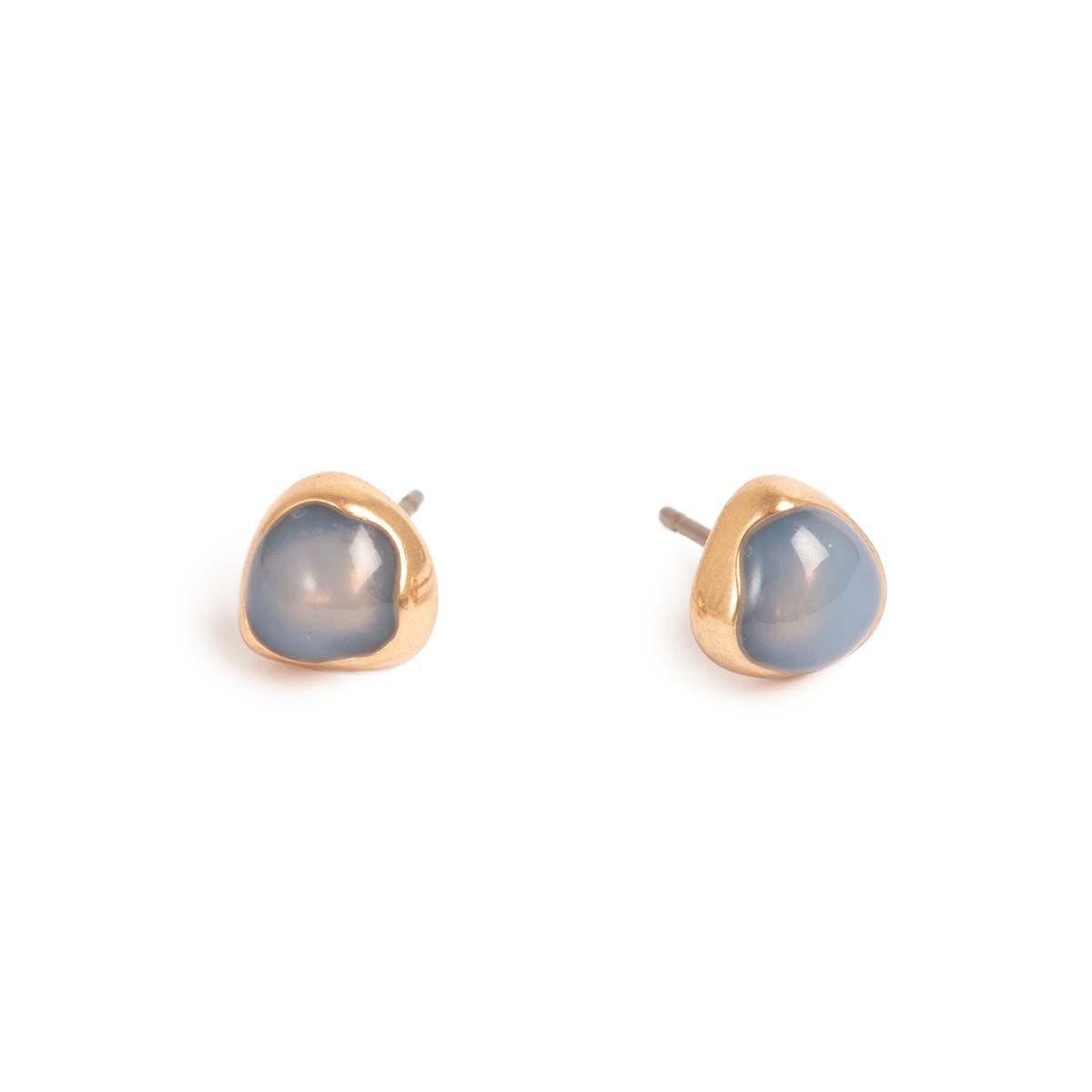 A&C Små øredobber, blå, Organic Enamel