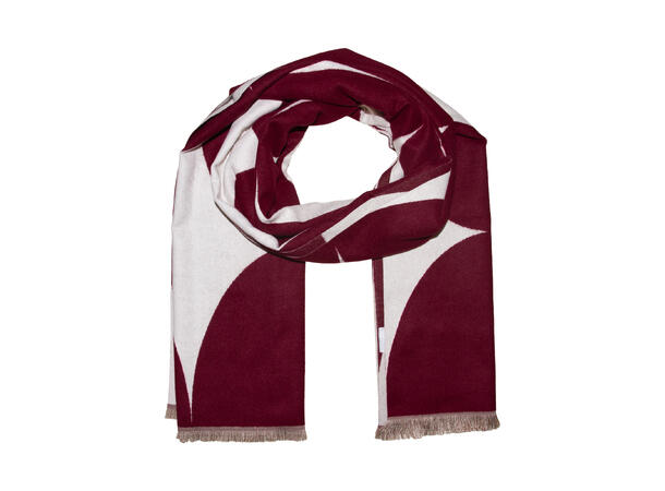 Intex Scandia Skjerf m/rundinger, vinrød