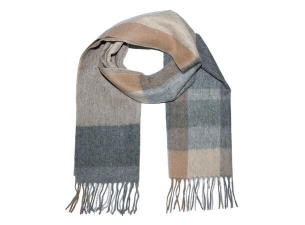 Intex Scandia Skjerf m/delikate ruter, brun