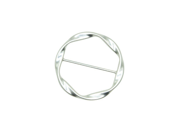 Intex Scandia Skjerf ring, enkel design, sølv