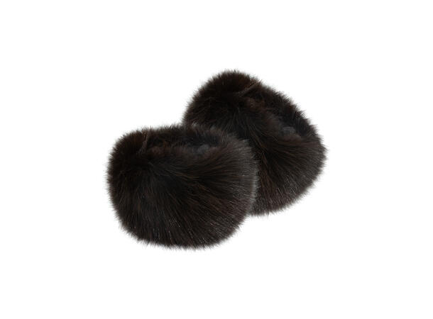 Intex Scandia Armvarmer "cuff fake fur", mørkebrun