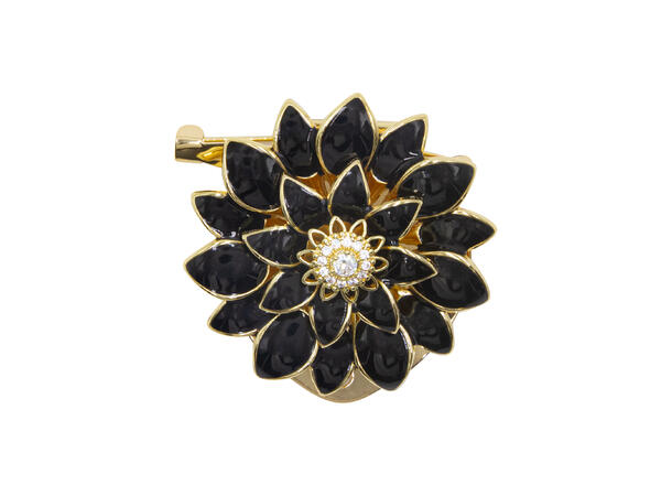 Intex Scandia, Brosje blomsterhode, sort