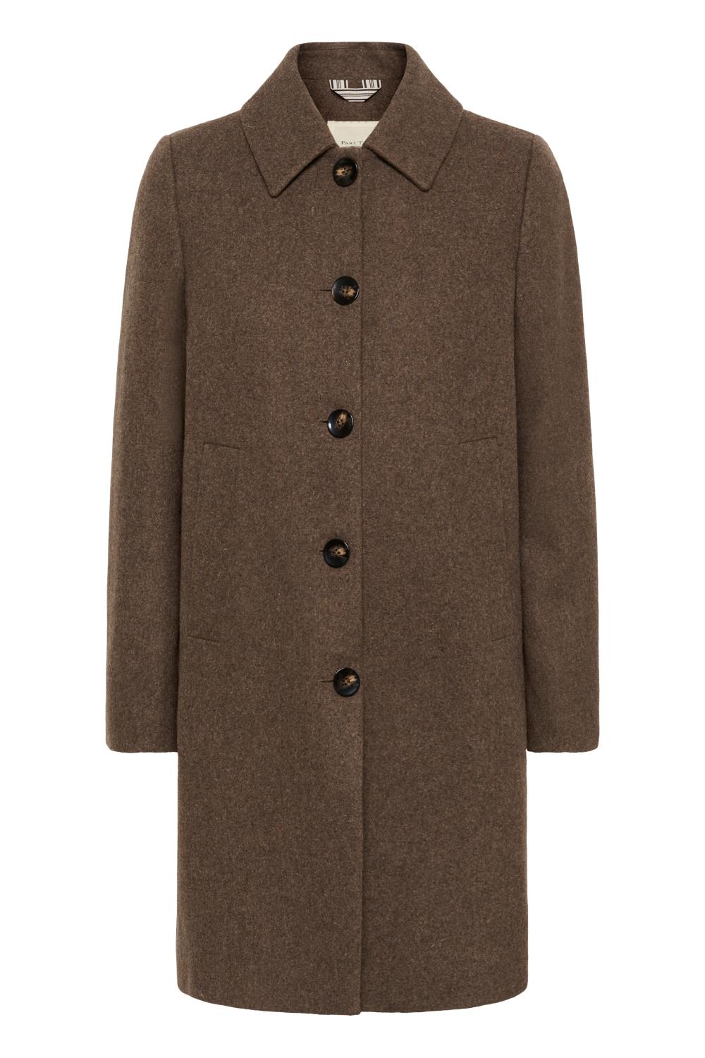 Part Two Kamillas Kåpe, brun melert