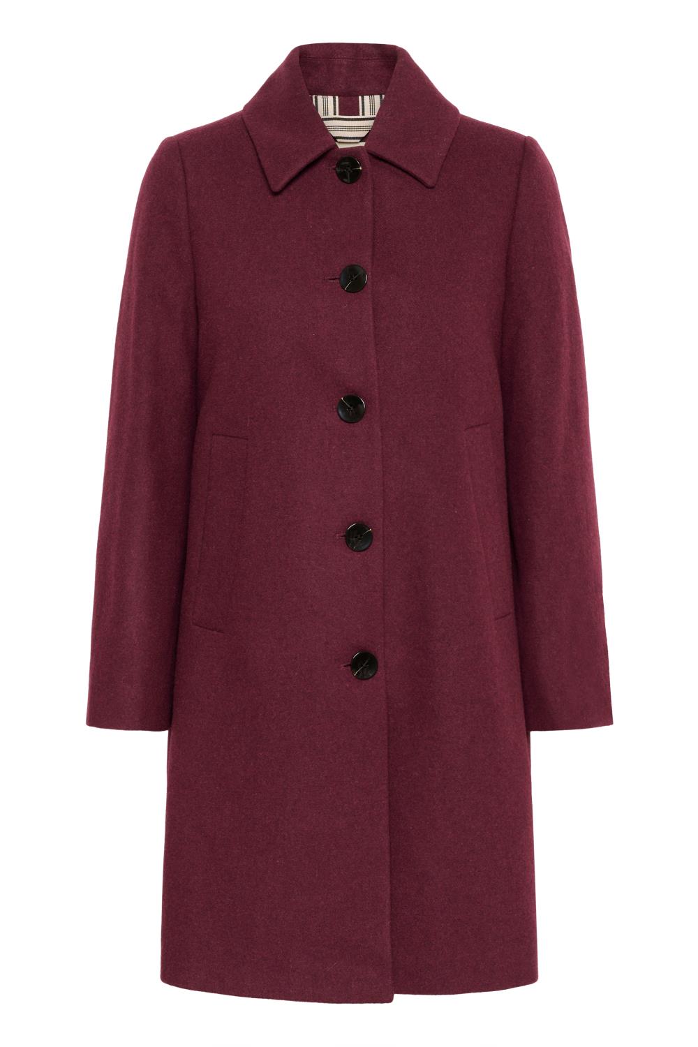 Part Two Kamillas Kåpe, burgunder