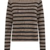 Bruun & Stengade Ophelia stripet genser, brun/sort