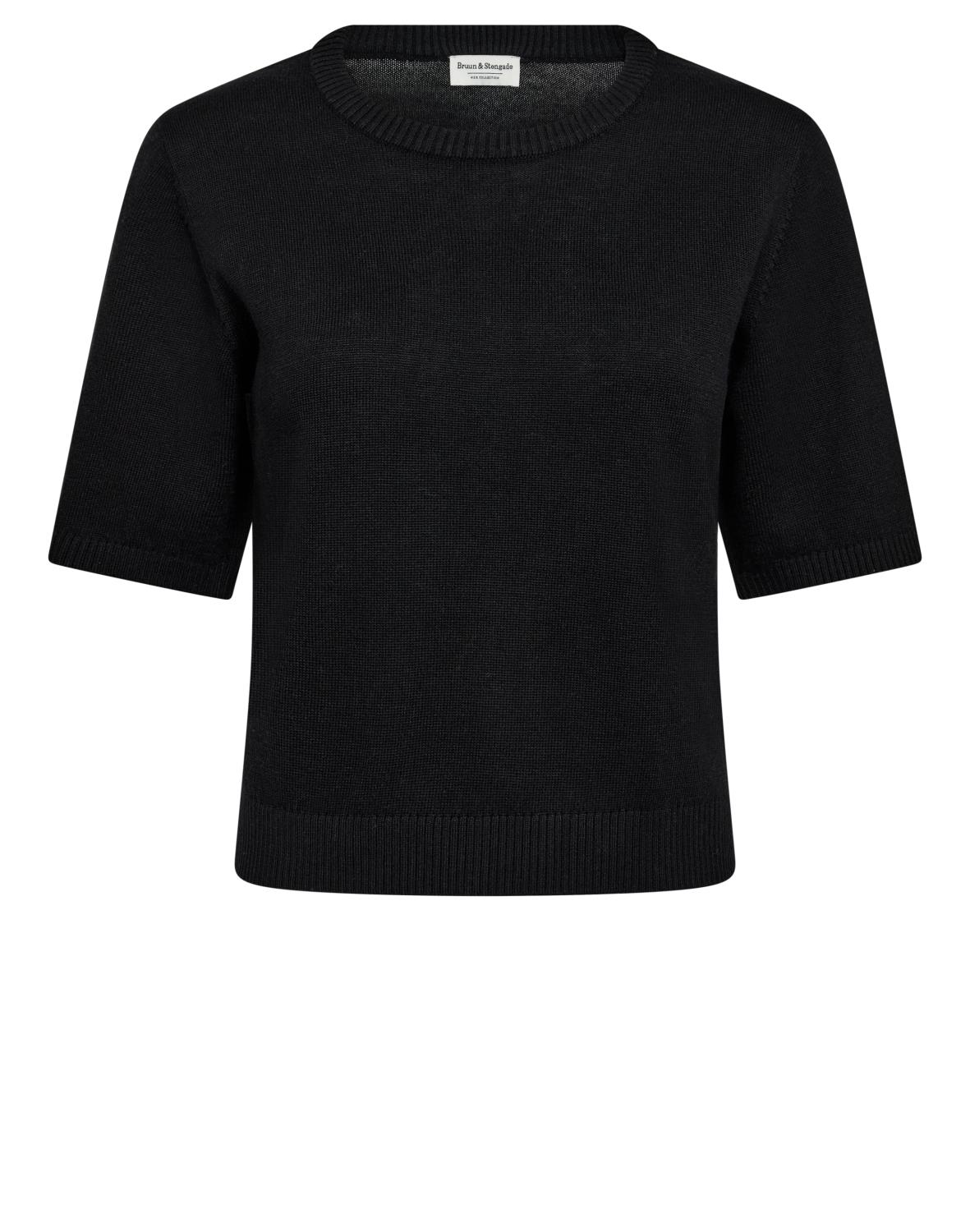 Bruun & Stengade Eline s/s Top, sort