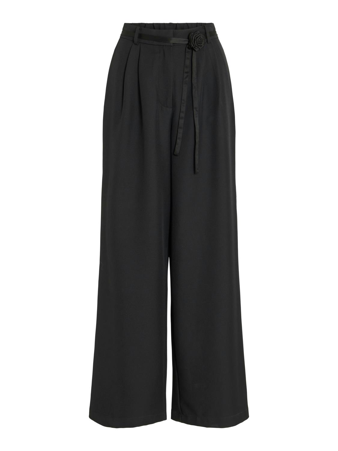Vila Vicatalina HW Wide Pants, sort