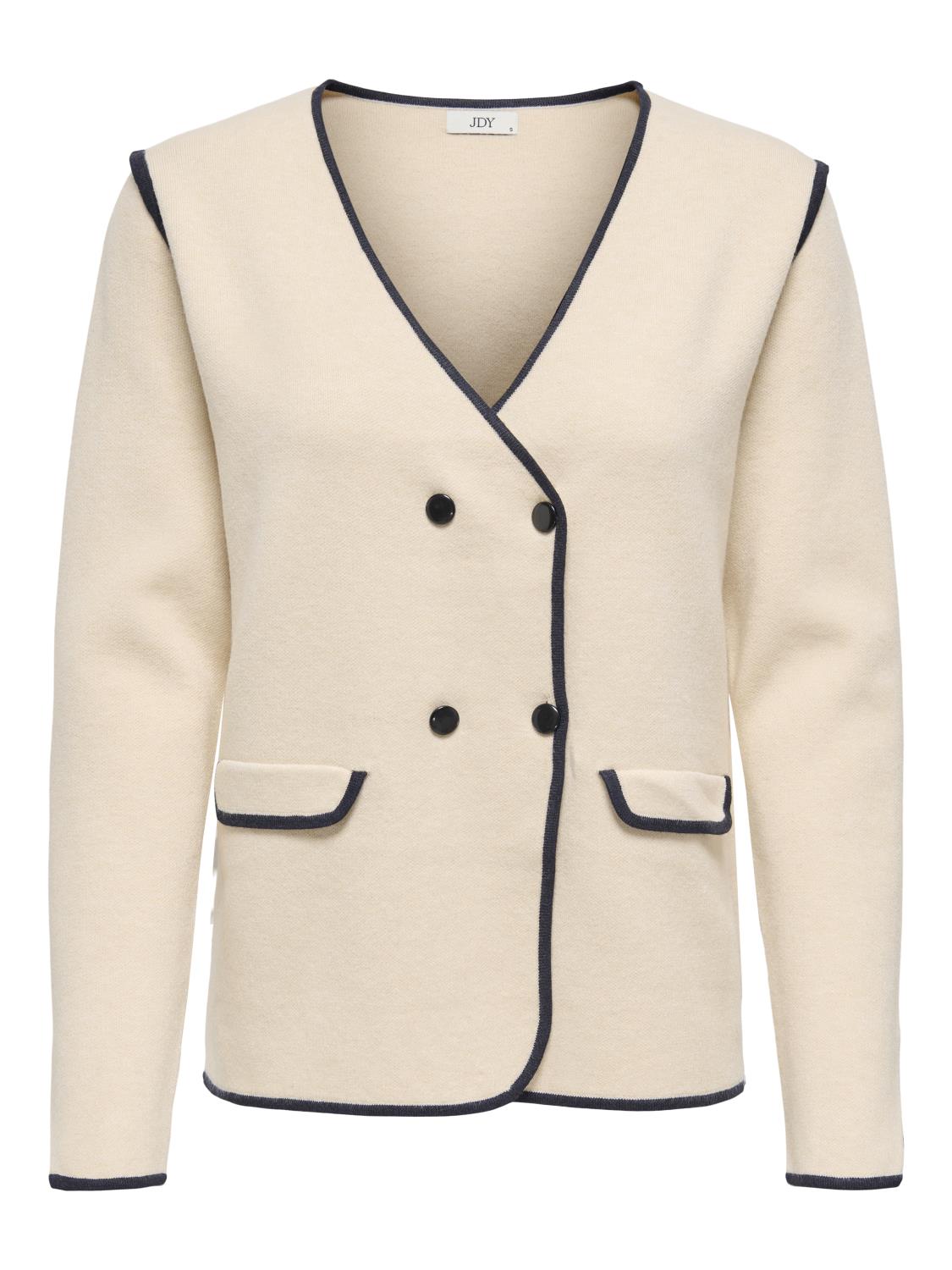 JDY Prime Life Contrast Jacket, offwhite