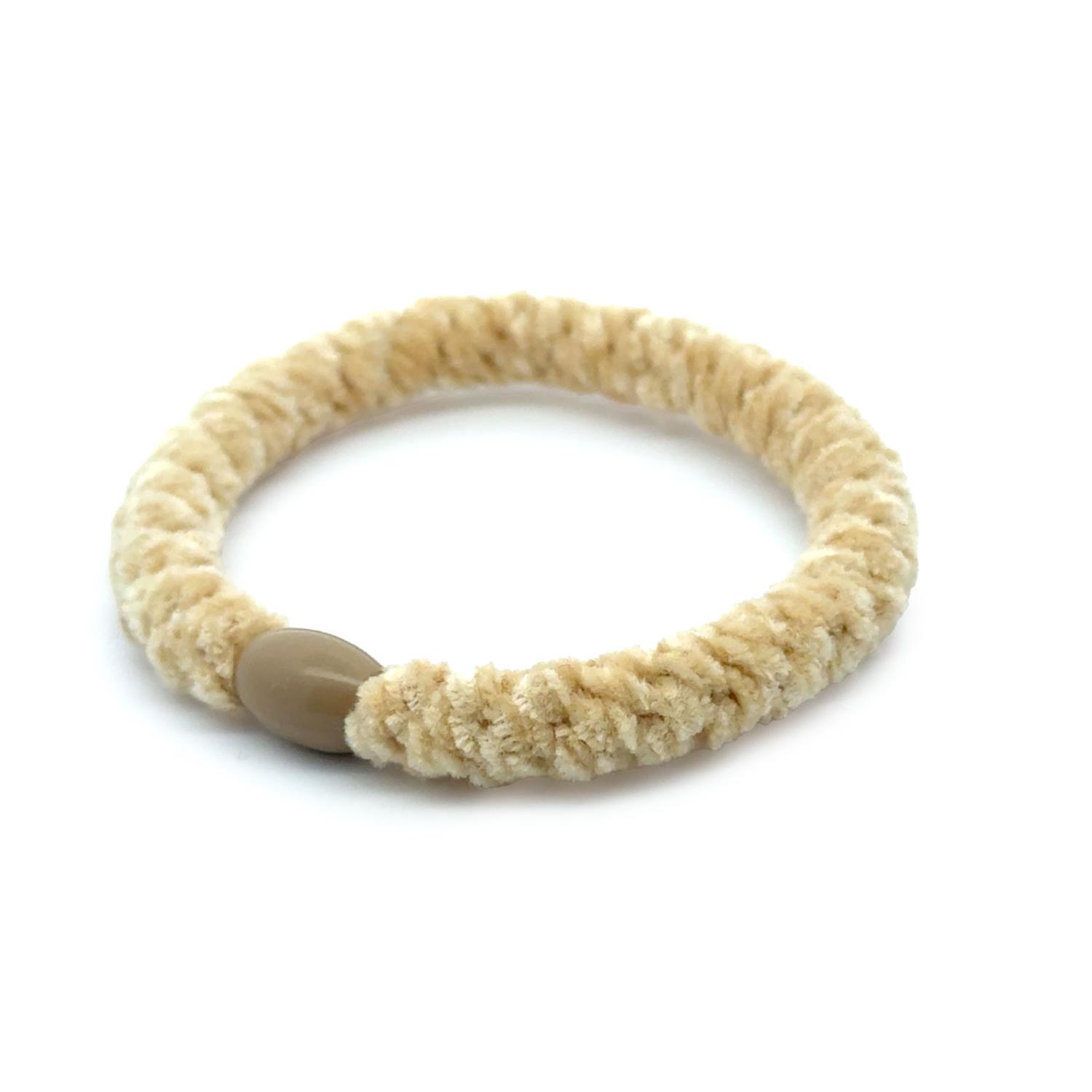 Just Oslo Hårstrikk, beige chenille