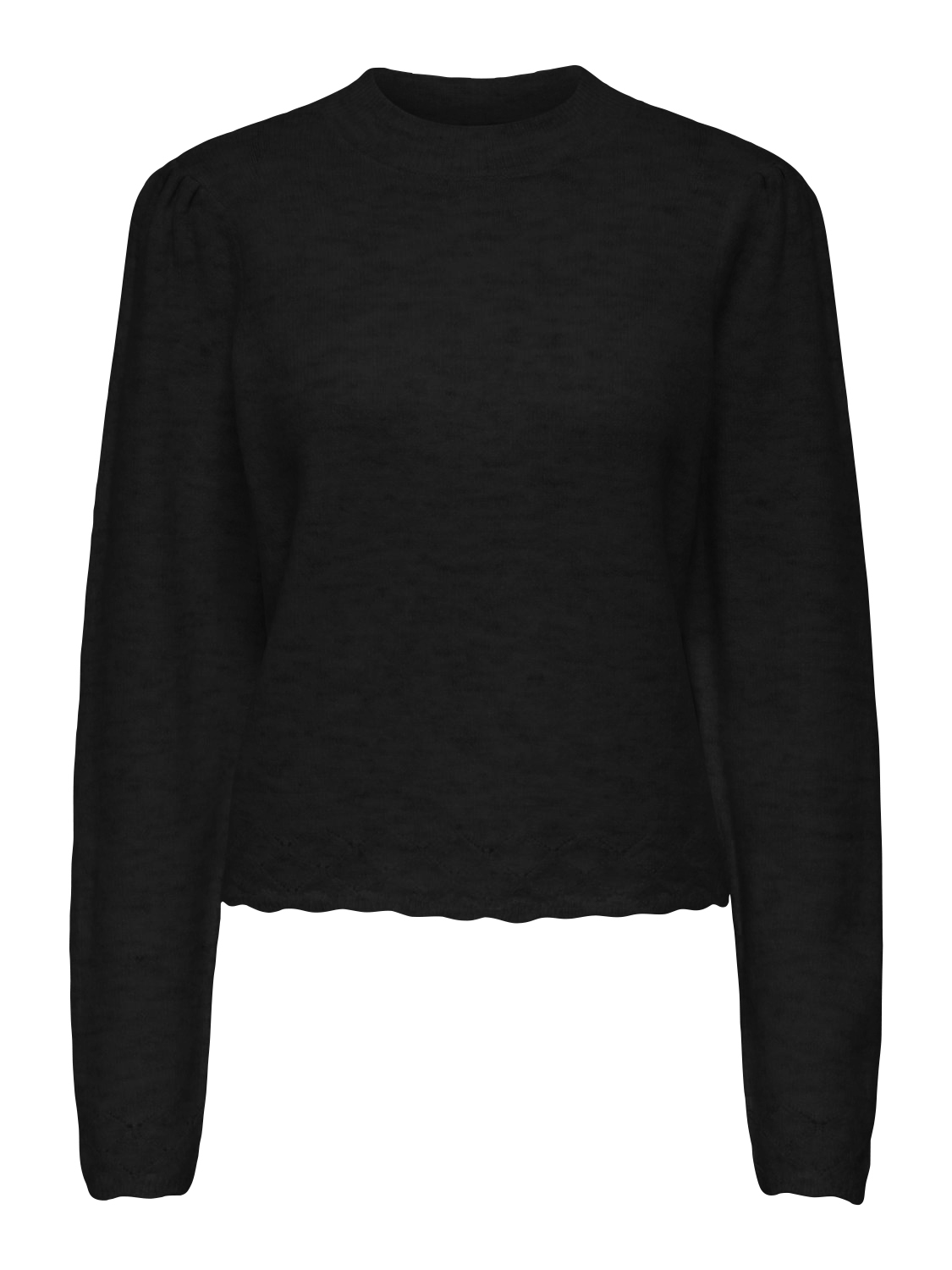 JDY Elanora l/s O-neck Pullover, sort