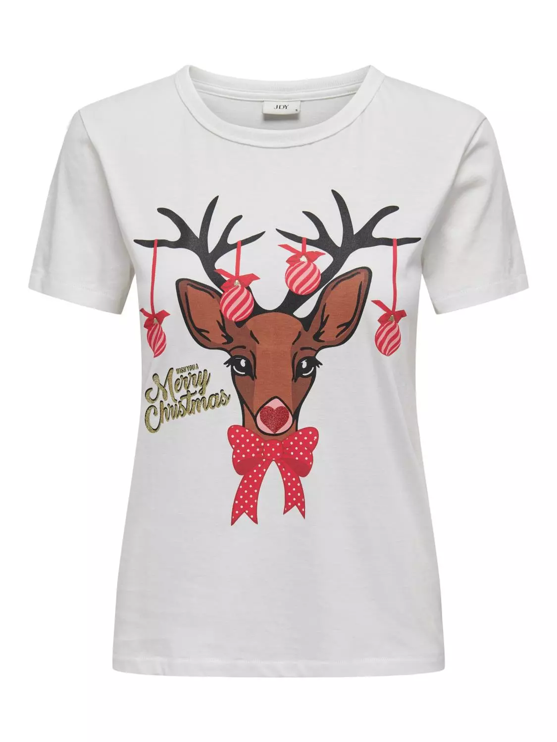 JDY Michigan Life s/s xmax top, offwhite