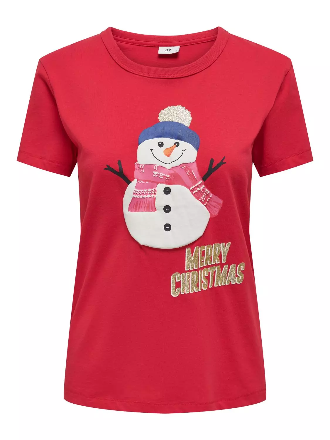 JDY Michigan Life s/s xmas top, rød