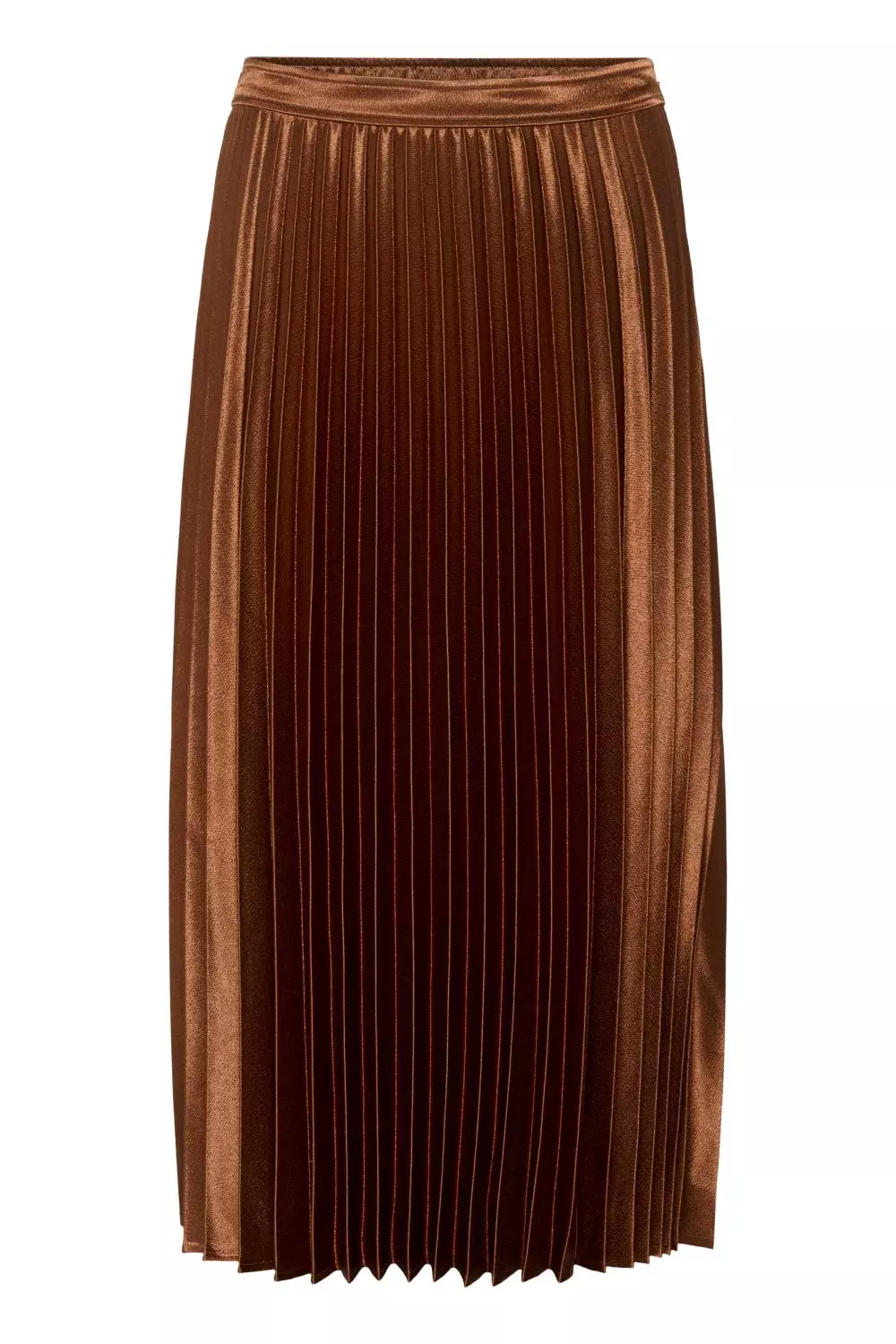 Part Two Violetta Skirt, plisseskjørt, rustbrun